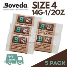 5 Pack Boveda 62% 14g Size 4 2