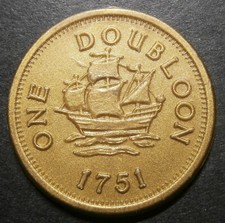 Toy coin - "One Doubloon 1751"
