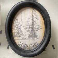VINTAGE FAUX SCRIMSHAW RESIN