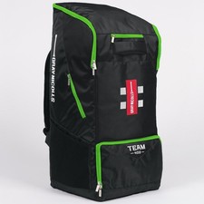Gray-Nicolls Cricket Bag - Team 400 Duffle Bag - Black Green - FREE p&p
