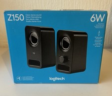 Logitech Z150 Stereo Speakers - Midnight Black - New