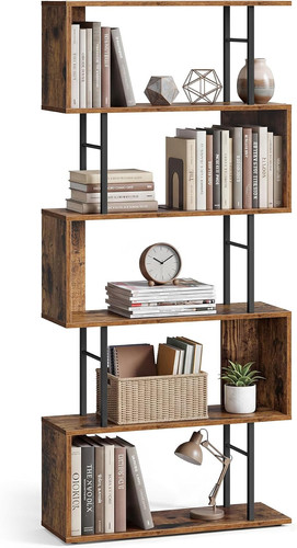 Tier bookshelf s shaped - 6-tier, s-shaped