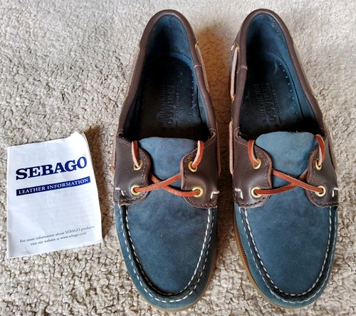 Sebago docksides blue mens - in,