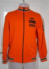 Vintage  Orange Cycling Knit Tracksuit Top 1980s Rare Nico Sport Evans Cycles