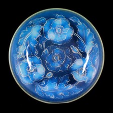 Large Floral Opalescent Glass