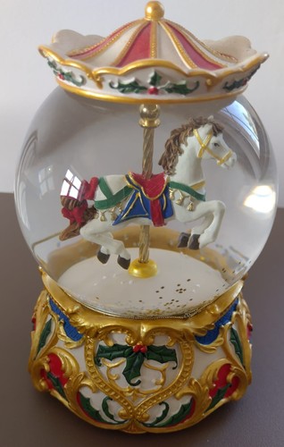 Christmas carousel horse - , holly