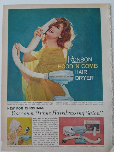 1959 ronson vintage hair dryer - vintage,