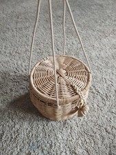 Zara Basic Collection Summer Holiday Bag  Wicker Shoulder Bag