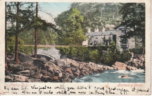 Vintage coloured postcard - vintage,