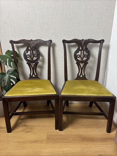 Pair antique chippendale - pair,