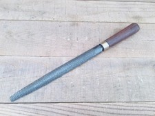 Vintage Wooden Handled Half Round Carpentry Cabinet Rasp