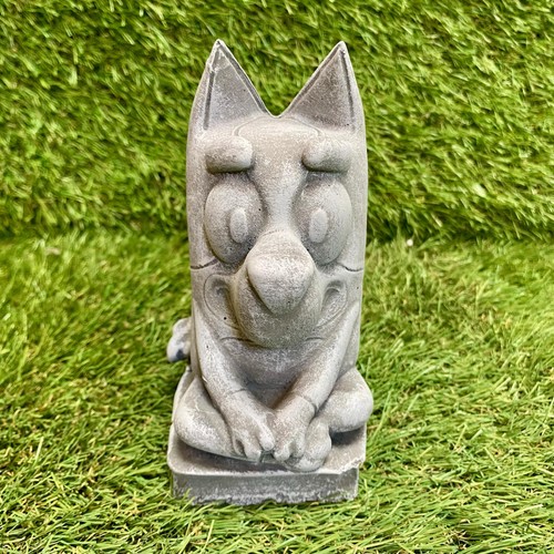 Concrete cartoon dog ornament - cartoon,