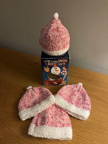 Set hand knitted pink - set,