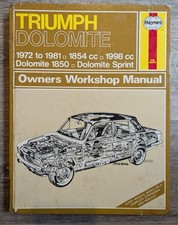 Triumph Dolomite Sprint Owners