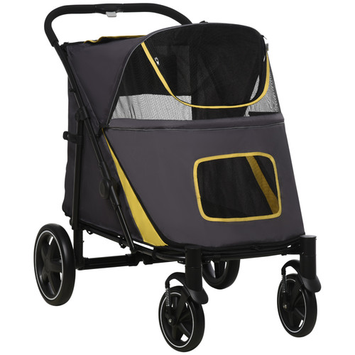 Foldable dog carriage with - foldable,