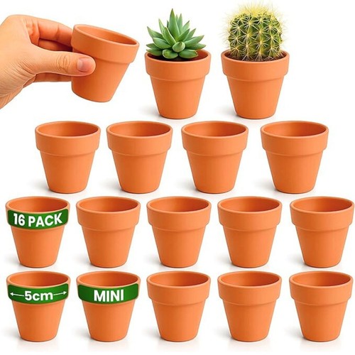 Pack terracotta plant pots - 16,