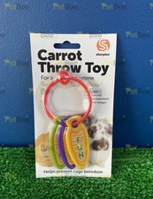 Carrot Throw Rabbit Toy for Rabbits, Guinea Pigs, Small Animals