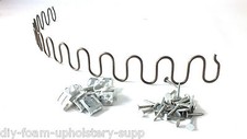 SELECT ANY SIZE UPHOLSTERY ZIG ZAG SERPENTINE SPRING + CLIPS + NAILS