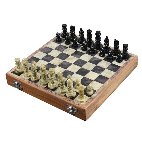 Soap stone handcarved chess - stone,
