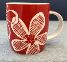 John Lewis Red Floral Mug
