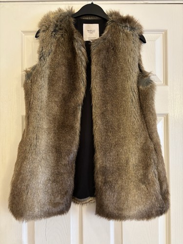 Faux fur gilet brown - fur, size