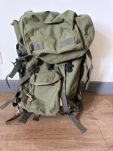 Green army backpack with - green,
