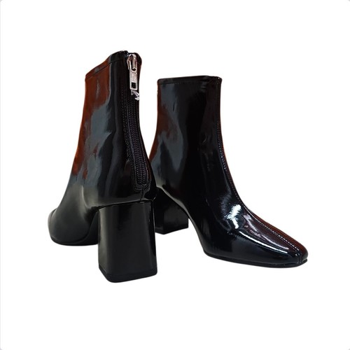Black patent leather - black,