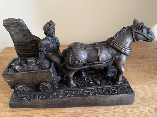 Mining sculpture pit pony - sculpture,