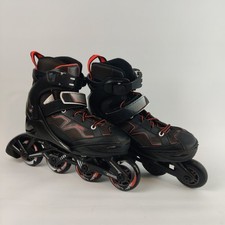 Black And Orange Oxelo ABEC 3 Kids Fitness Skates Roller Blades Skates