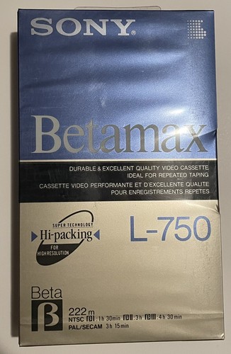 Sony betamax sealed blank - sony,