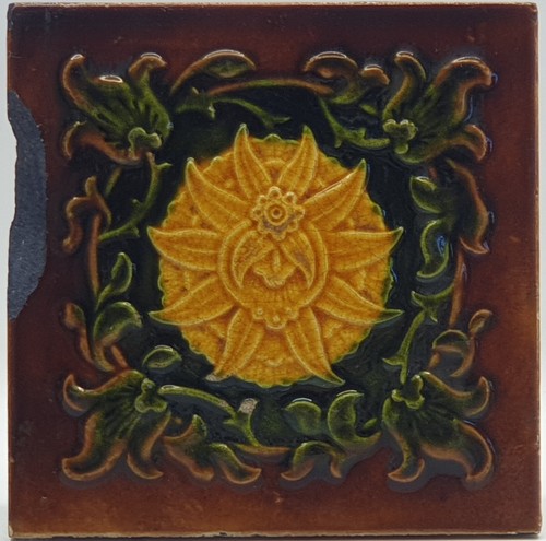 Art nouveau fireplace - fireplace, moulded