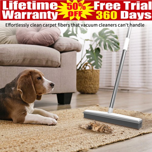Rubber cleaning broom - rubber, w/