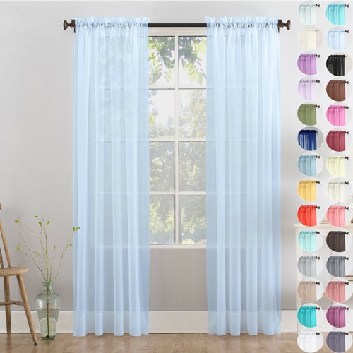 Pair high quality voile - a,