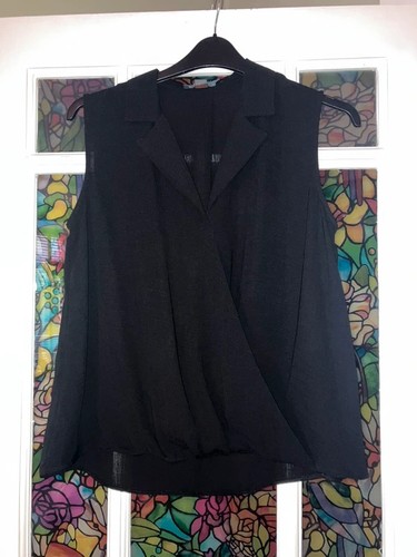 Primark black sleeveless wrap - primark,