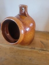 Vintage Wattisfield Ware Salt Pig Pottery Wall Saltpig Hanging Kitchenware