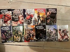 Attack On Titan Manga Books Volumes 1 To 11 English, 1,2,3,4,5,6,7,8,9,10,11 