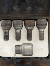 GENUINE VAUXHALL, 4 LOCKING WHEEL NUTS BOLTS SET WITH 1 KEY 93173882 Corsa Astra