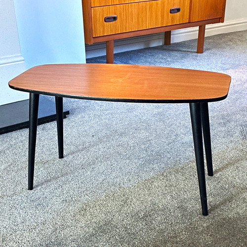 1960s mid century oval wood - 1960s,