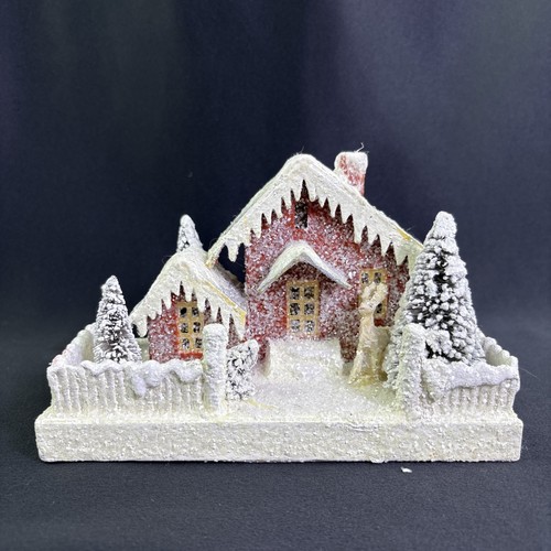 Vintage style christmas putz - style,