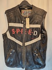 Diesel Leather Waistcoat Size