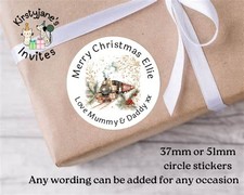 PERSONALISED STICKERS PRESENT TAGS LABELS CHRISTMAS  THE POLAR EXPRESS TRAIN