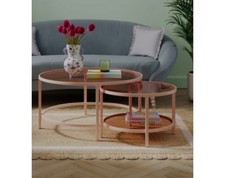 sofia nest tables pink