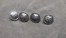 4 Russian Soviet RKKA Red Army Uniform 14 mm Buttons for Gimnasterka USSR WWII