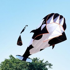 Large 3D Dolphin Kites, Soft Outdoor Sports Toy, Fly, Cartoon Giant Beach Kites,