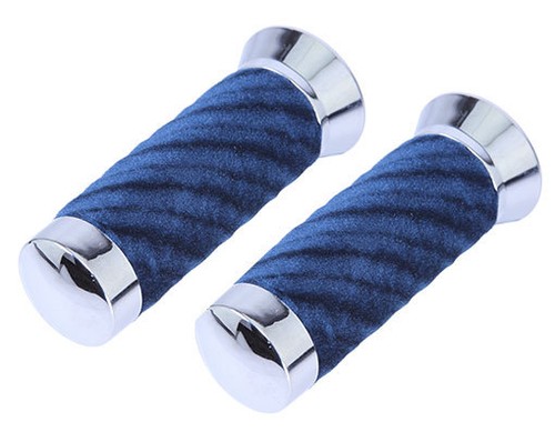 Custom bicycle grips blue - bicycle,