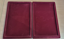 2 x Coin Tray Display Coins or Medals - P1 - RED