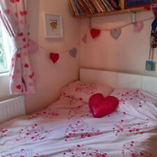 Love Hearts Duvet Cover And Fitted Sheet - Girls Pink