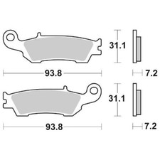 PAIR OF BRAKE PADS 840SI 840