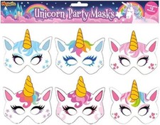 UNICORN DRESS UP CARD MASKS -
