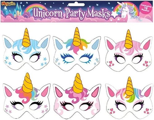 Unicorn dress card masks - unicorn,